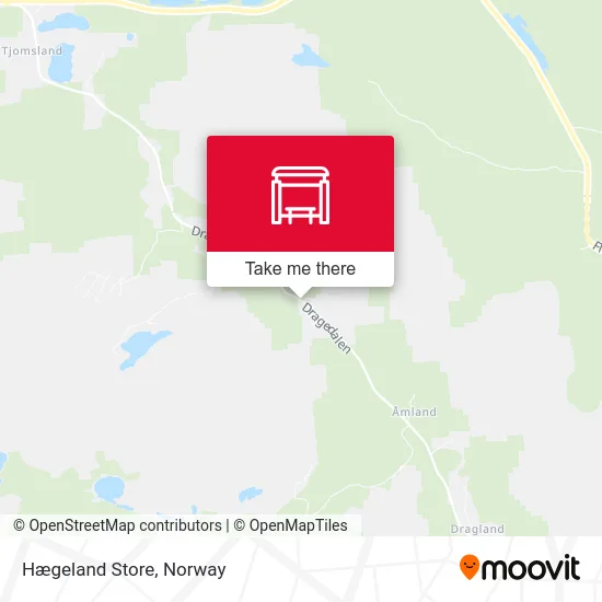 Hægeland Store map