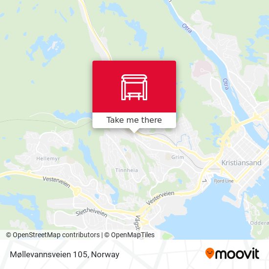 Møllevannsveien 105 map