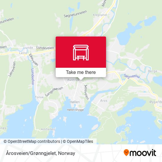 Årosveien/Grønngjelet map