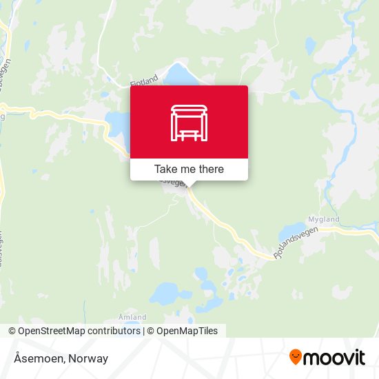 Åsemoen map