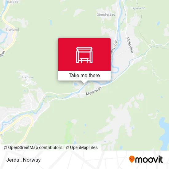 Jerdal map