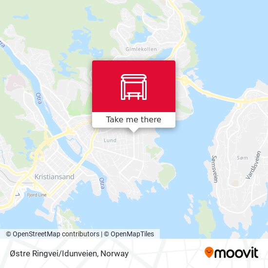 Østre Ringvei/Idunveien map