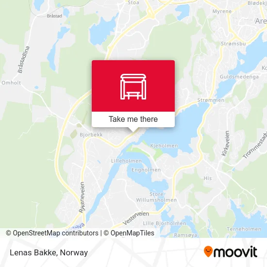 Lenas Bakke map