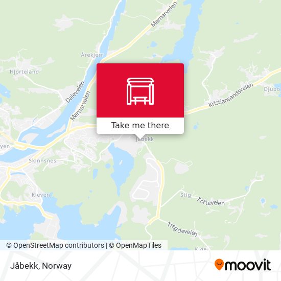 Jåbekk map