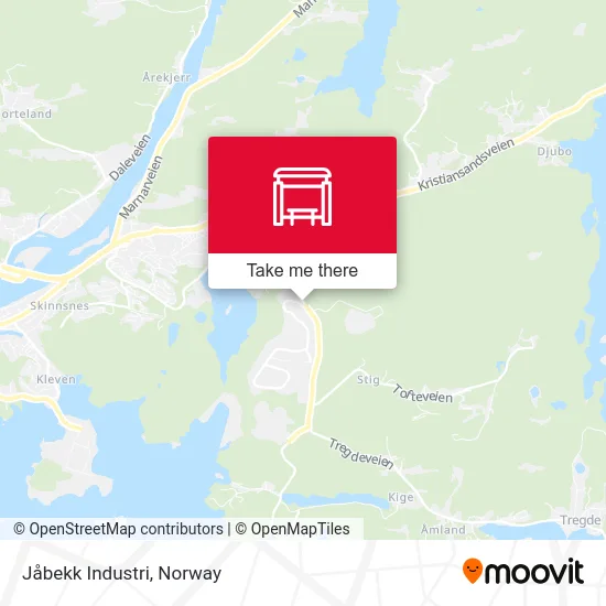 Jåbekk Industri map