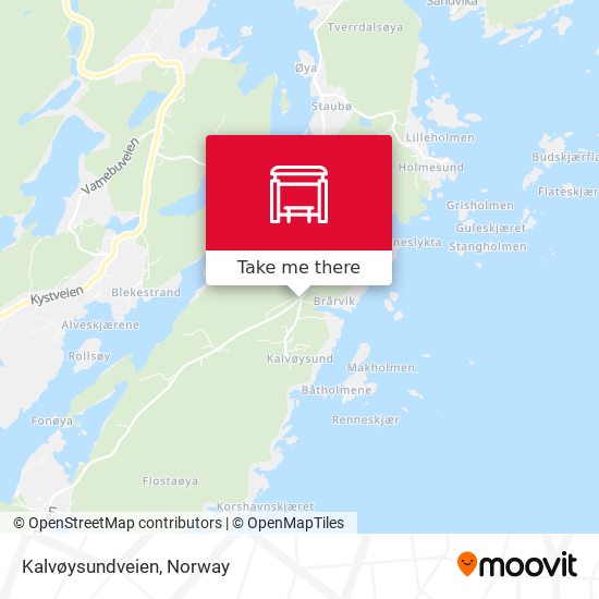 Kalvøysundveien map