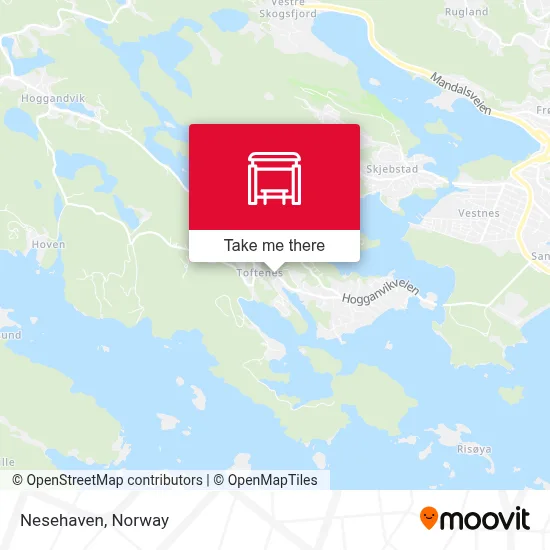 Nesehaven map