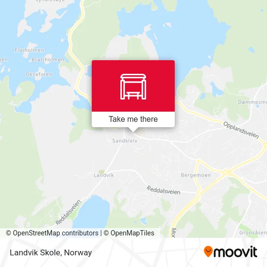 Landvik Skole map