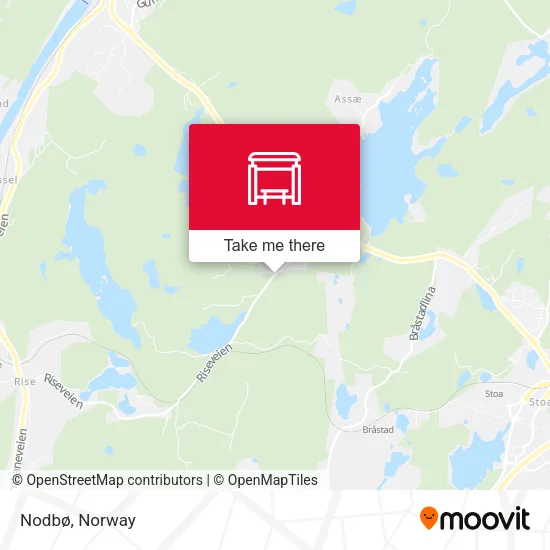 Nodbø map