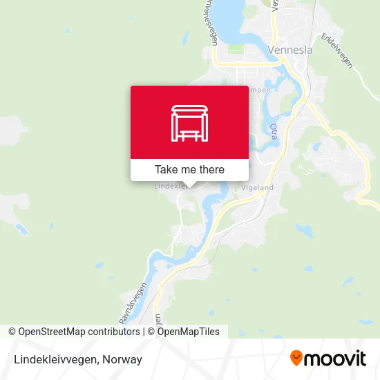 Lindekleivvegen map