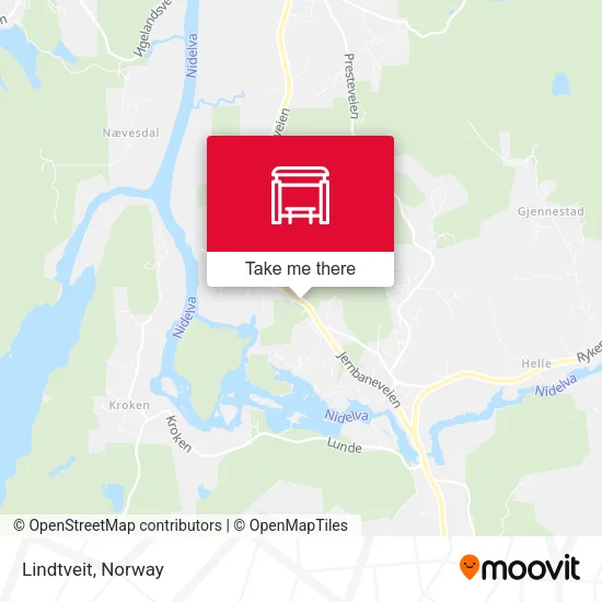 Lindtveit map