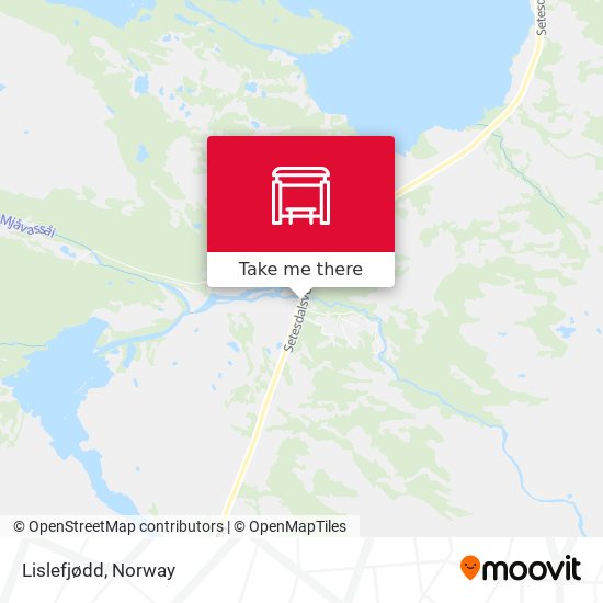 Lislefjødd map