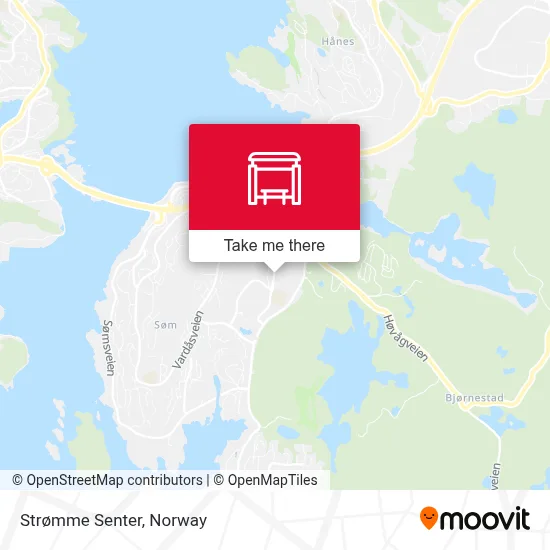 Strømme Senter map