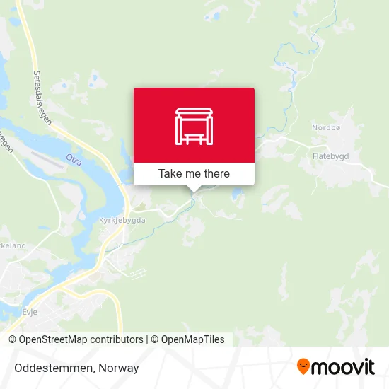 Oddestemmen map