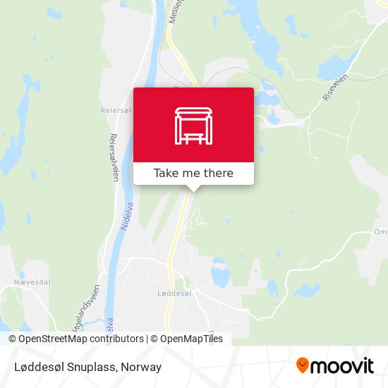 Løddesøl Snuplass map
