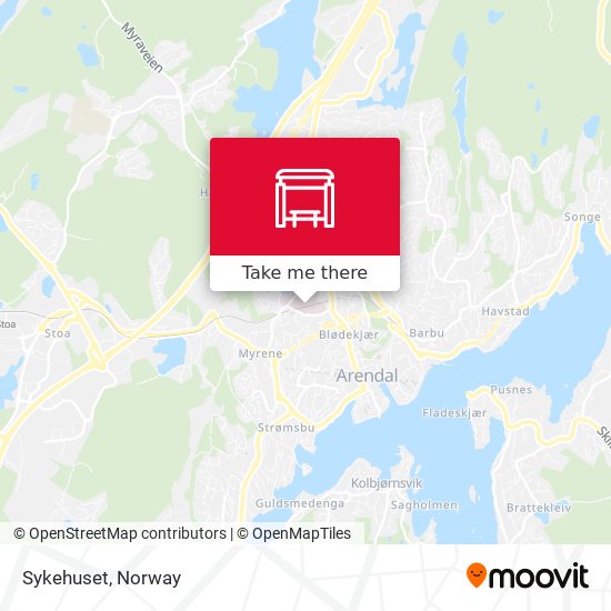 Sykehuset map