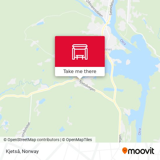 Kjetså map