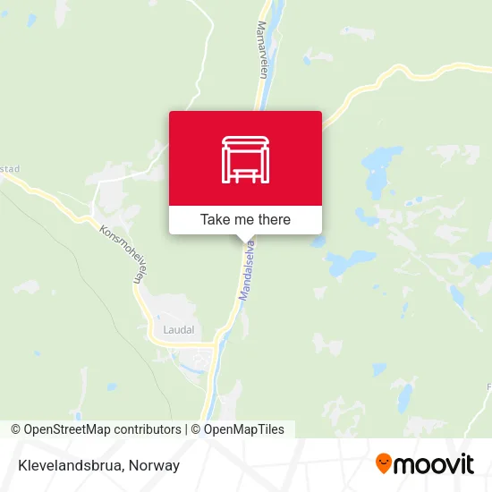 Klevelandsbrua map