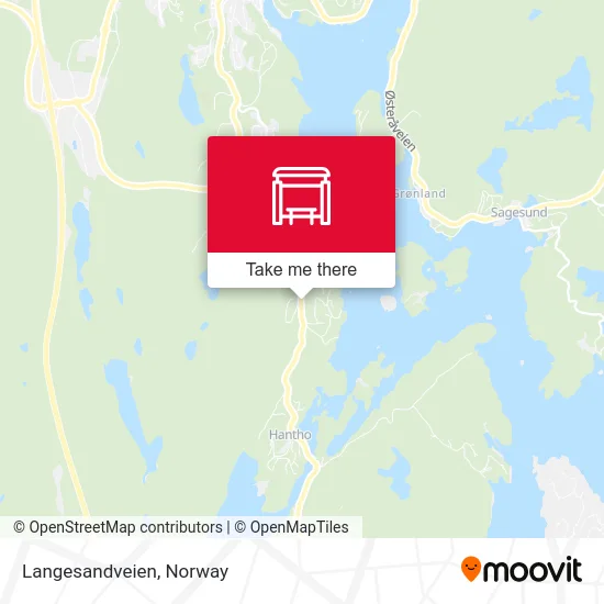 Langesandveien map