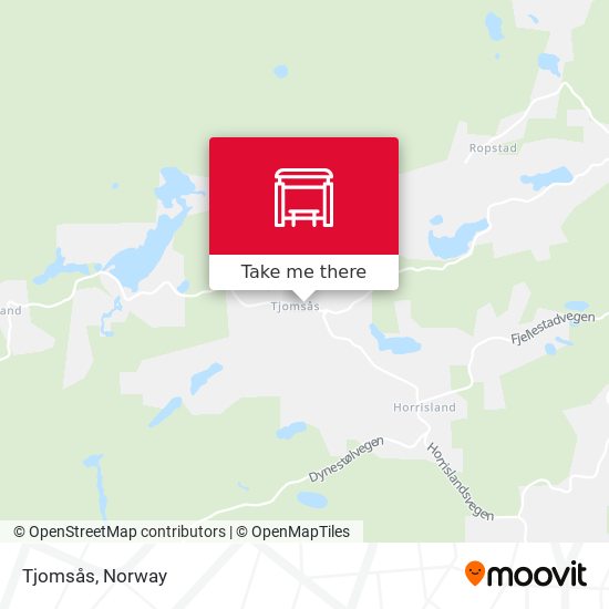 Tjomsås map