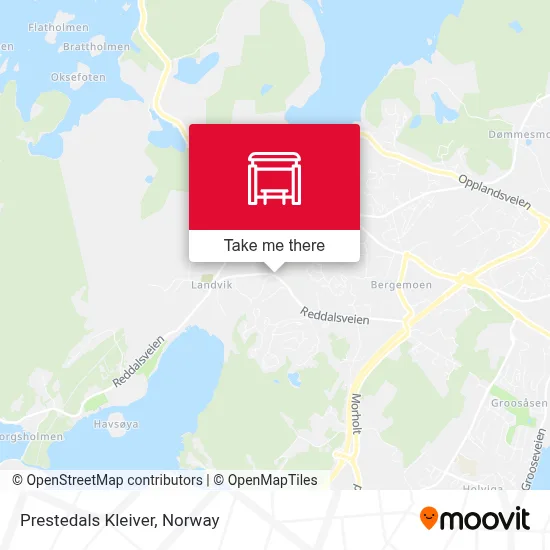 Prestedals Kleiver map