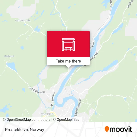 Prestekleiva map