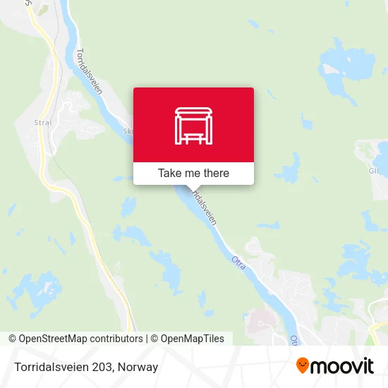 Torridalsveien 203 map