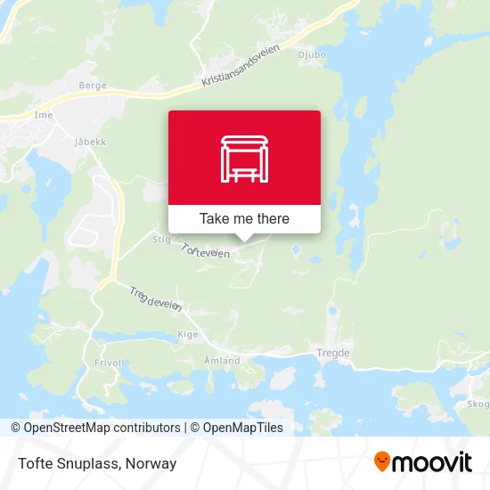 Tofte Snuplass map