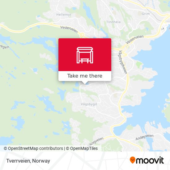 Tverrveien map