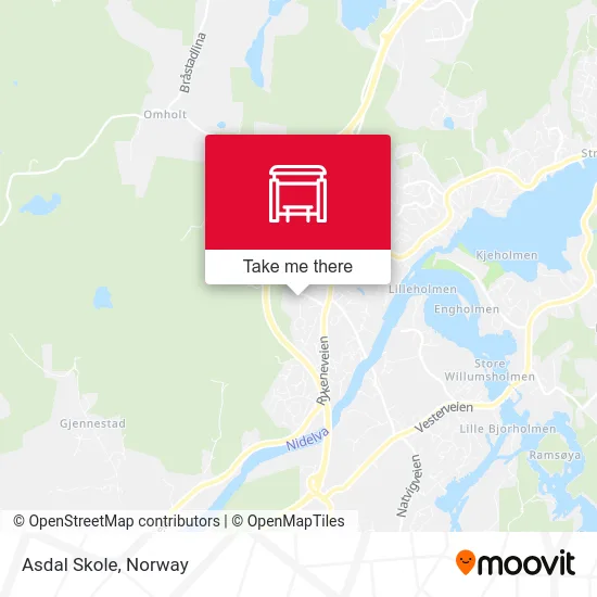 Asdal Skole map