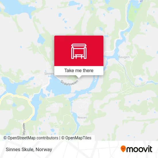 Sinnes Skule map