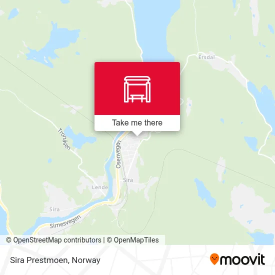 Sira Prestmoen map