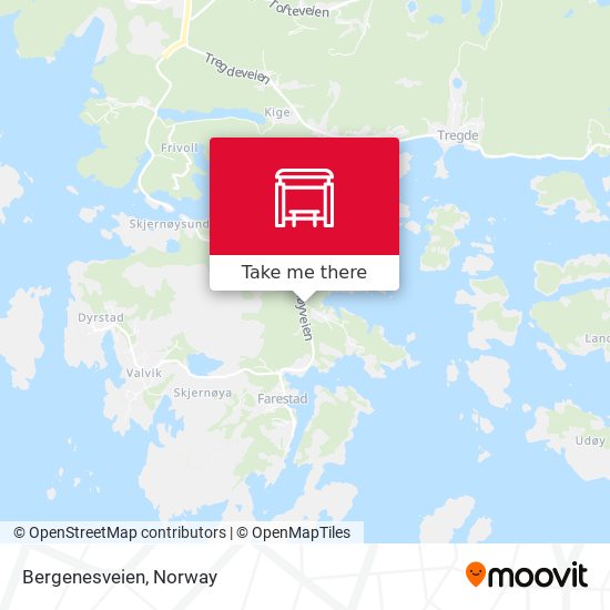 Bergenesveien map