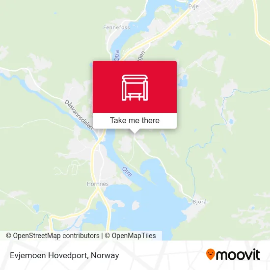 Evjemoen Hovedport map