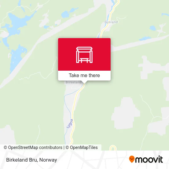 Birkeland Bru map
