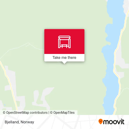 Bjelland map