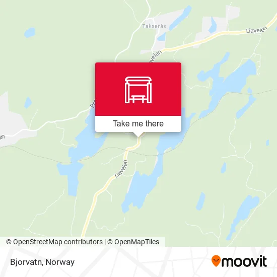 Bjorvatn map