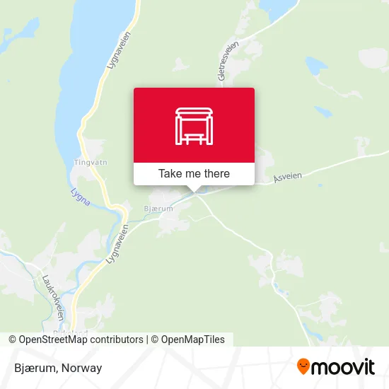Bjærum map