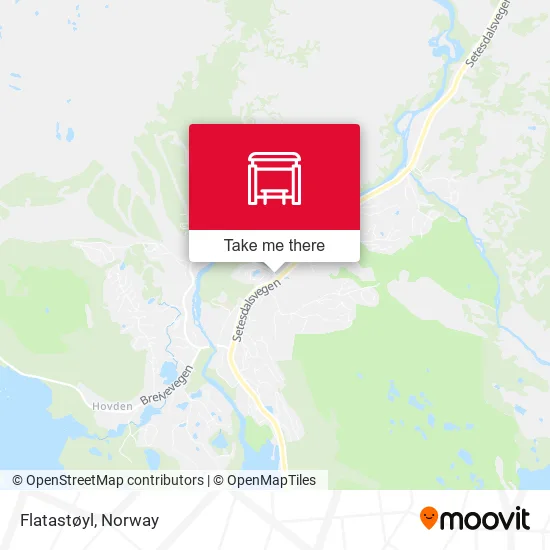 Flatastøyl map