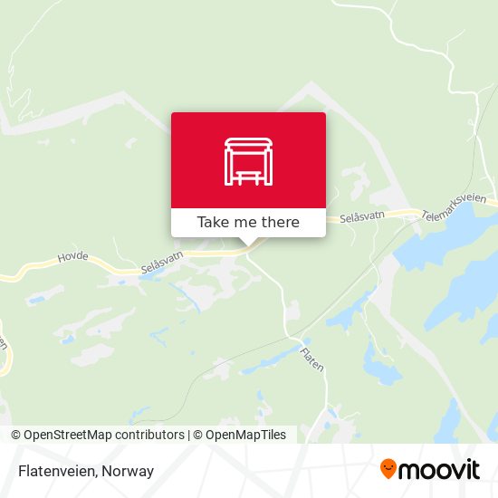 Flatenveien map