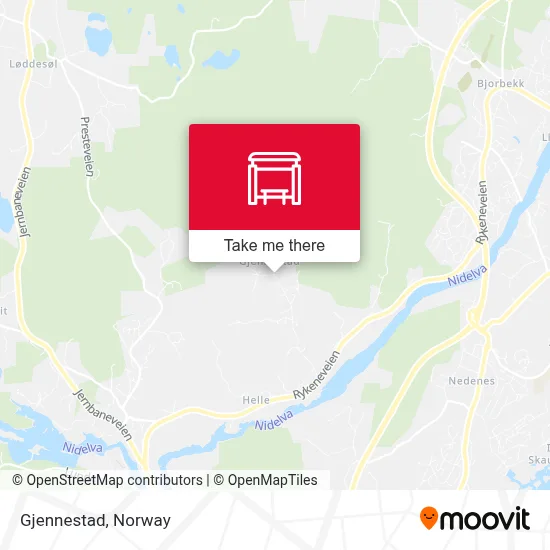 Gjennestad map
