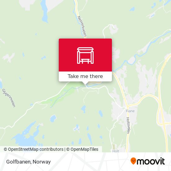 Golfbanen map