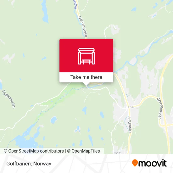 Golfbanen map