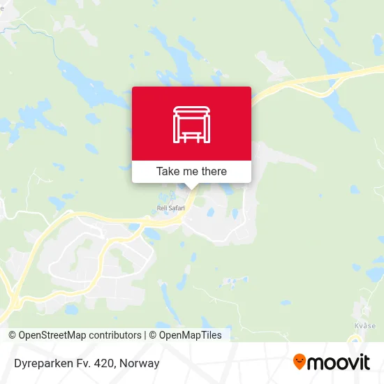 Dyreparken Fv. 420 map