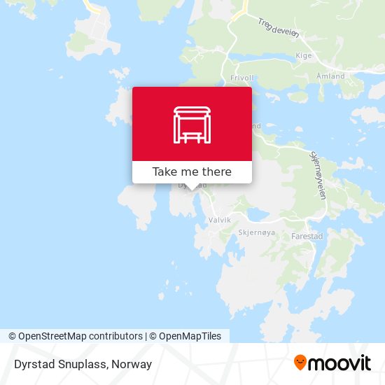 Dyrstad Snuplass map