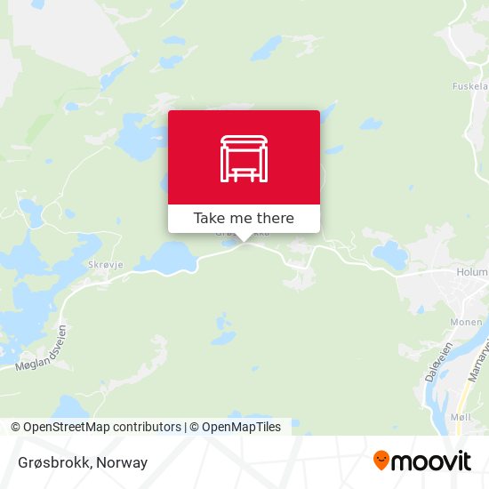 Grøsbrokk map