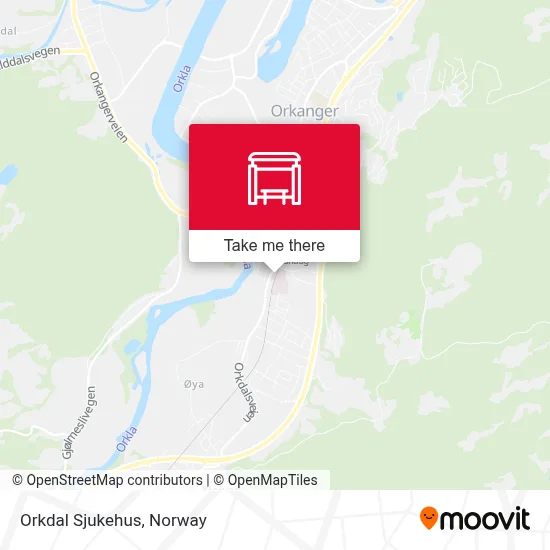 Orkdal Sjukehus map