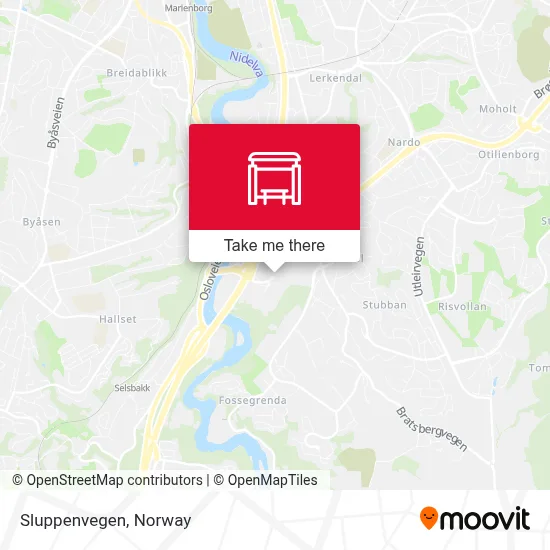 Sluppenvegen map
