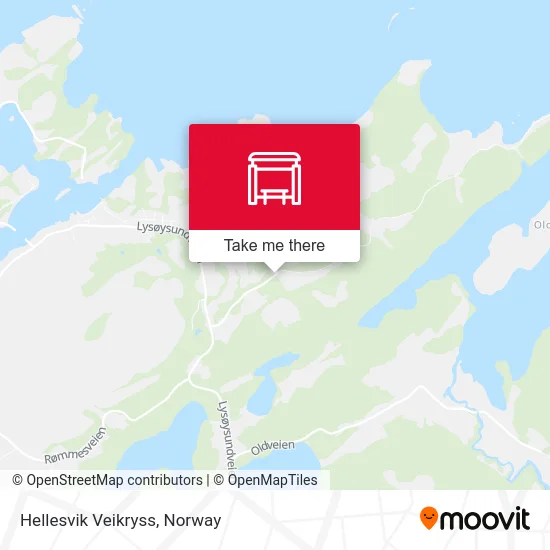 Hellesvik Veikryss map