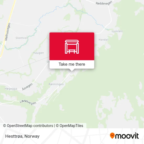 Hesttrøa map